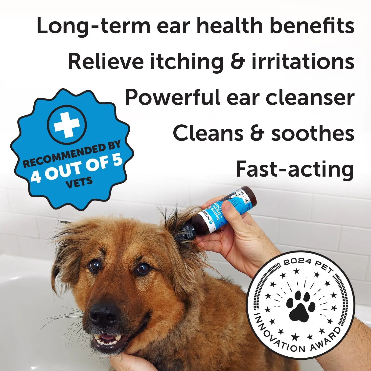 Pet Honesty Restore + Soothe Ear Cleaner (4 Ounce)