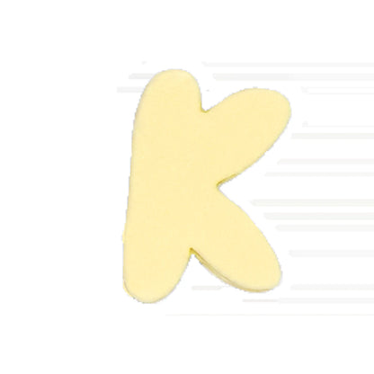 Silicone Dog Charms | Letters & Symbols for Personalized Dog Collars and Leashes - Butter Yellow