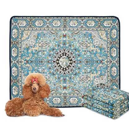 Qeils 36"X41" Washable Puppy Pee Pads | Super Absorbent, Waterproof & Reusable Non-Slip Training Mat for Floor/Crate Pet Supplies Poodle Dogs