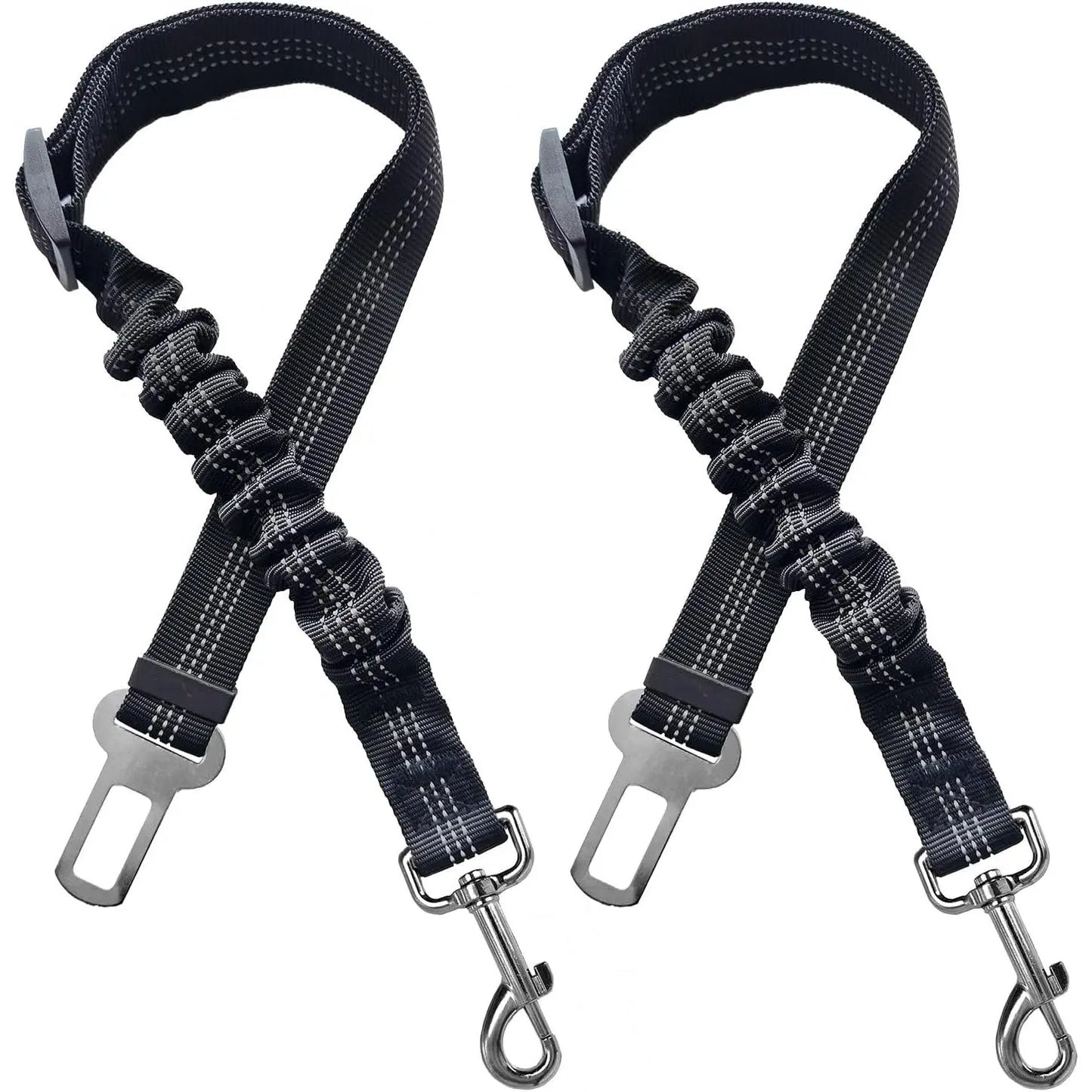 2 Packs Pet Dog Cat Seatbelts, Car Headrest Restraint Adjustable Safety Leads Vehicle Seatbelt Harness.Usa Stock Ships Tomorrow! (Cats Included)
