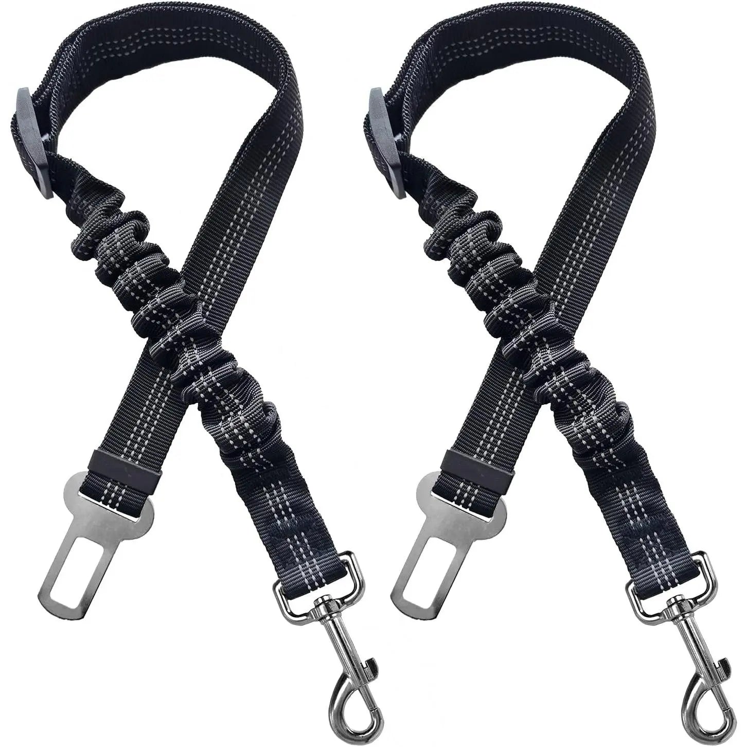 2 Packs Pet Dog Cat Seatbelts, Car Headrest Restraint Adjustable Safety Leads Vehicle Seatbelt Harness.Usa Stock Ships Tomorrow! (Cats Included)
