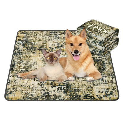 Qeils 36"X41" Washable Puppy Pee Pads | Super Absorbent, Waterproof & Reusable Non-Slip Training Mat for Floor/Crate Pet Supplies Poodle Dogs