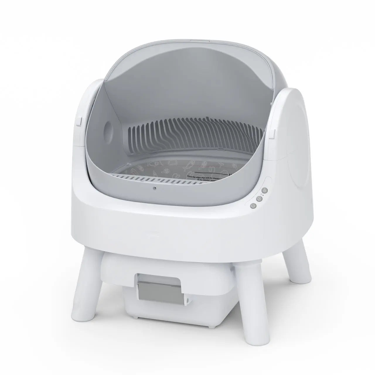 Petpivot Autoscooper 11 Open-Top Self-Cleaning Cat Litter Box，Odor-Free Waste Disposal Includes Trash Bags Summervibes Petlovers