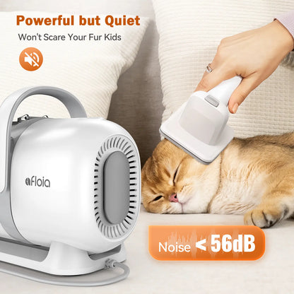 【Limitedtimeflashsale】Afloia Dog Grooming Kit, Pet Grooming Vacuum & Dog Clippers & Dog Brush for Shedding with Vacuum Grooming Tools, Low Noise Dog Vacuum Hair Remover Pet Grooming Supplies Paw Trimmer