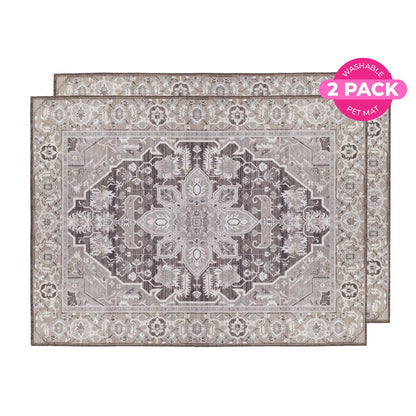 Lovewag Washable Dog Pads Pack of 2, Eco-Friendly and Leak-Proof Design, Multi Design Option: Caramel Creme, Willow Weave, Honey Harvest, Grey Drift , 16" X 24" & 36" X 48"& 24.5" X 24.5"