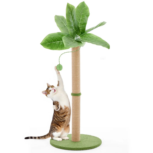 Pettrove Cat Tree Tower for Indoor Cats, Tall Multi-Level Pet Furniture, Stable Kitty Play House with Sisal Scratching Post, Large Condo, Climbing Ladder, Plush Toy for Kitten Cat Treehouse