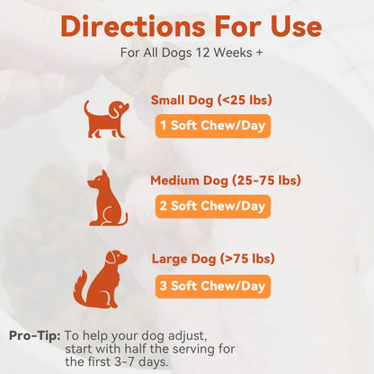 Gentle Wellness Support Taurine + Coq10 Soft Chews for Dogs | No Fillers or Artificial Flavors