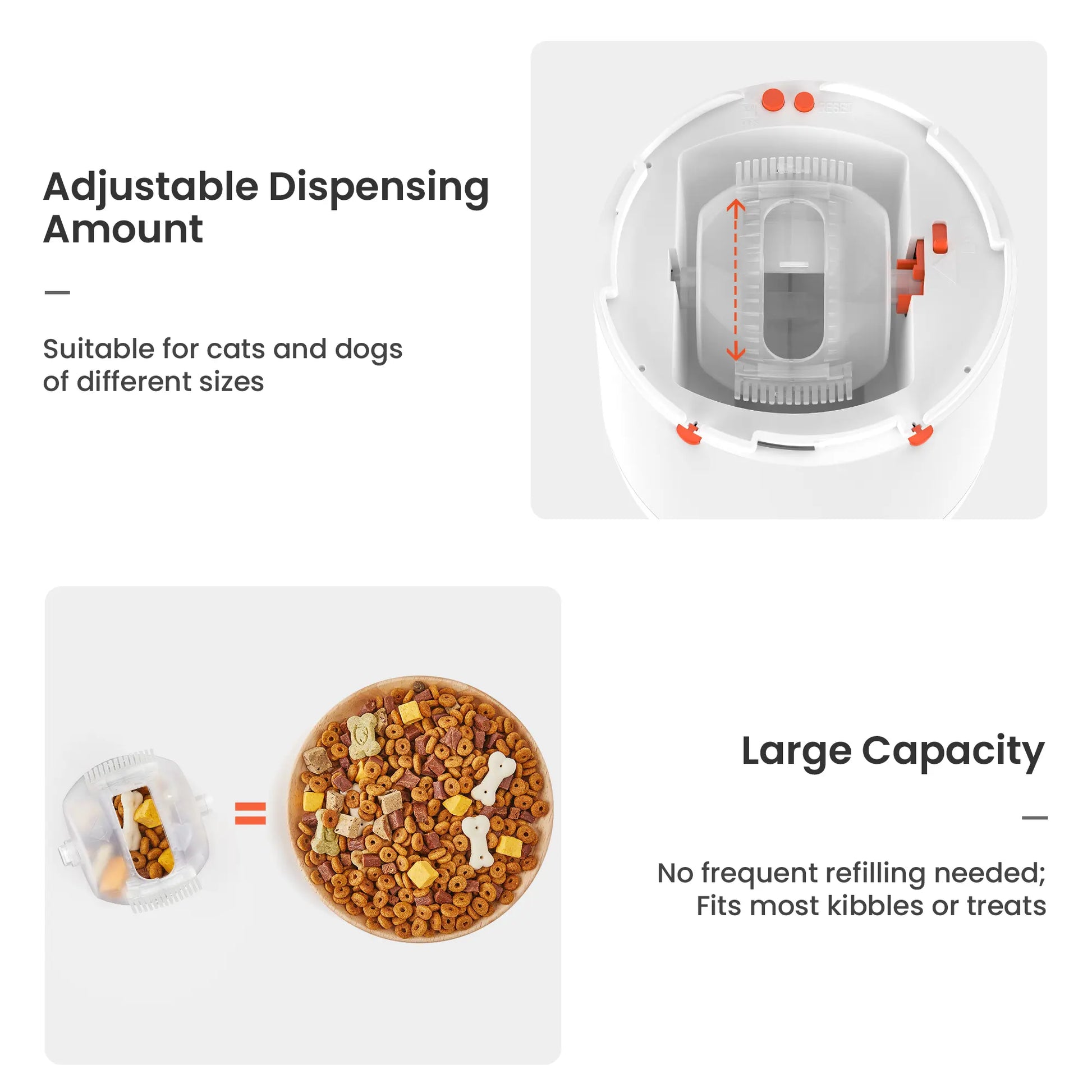Potaroma Pet Puzzle Feeder Toy, Interactive IQ Training, Electronic Dog & Cat Toys, Automatic Rechargeable Treat Dispenser, Push Remote for Food Dispensing for All Breeds, 280Ml Capacity #Summervibes #Petlovers