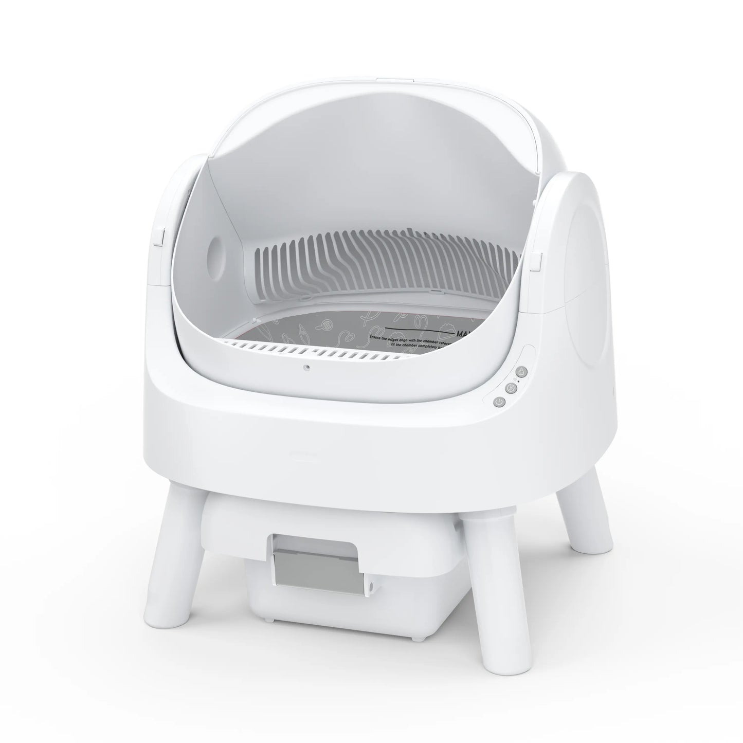 Petpivot Autoscooper 11 Open-Top Self-Cleaning Cat Litter Box，Odor-Free Waste Disposal Includes Trash Bags Summervibes Petlovers
