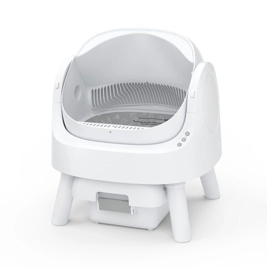 Petpivot Autoscooper 11 Open-Top Self-Cleaning Cat Litter Box，Odor-Free Waste Disposal Includes Trash Bags Summervibes Petlovers