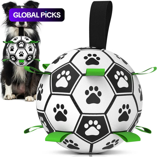 Herding Dogs Balls Durable Dog Soccer Ball with 9 Grab Tabs for Outdoor & Water Play, Perfect Gift for Pets #GLOBAL PICKS