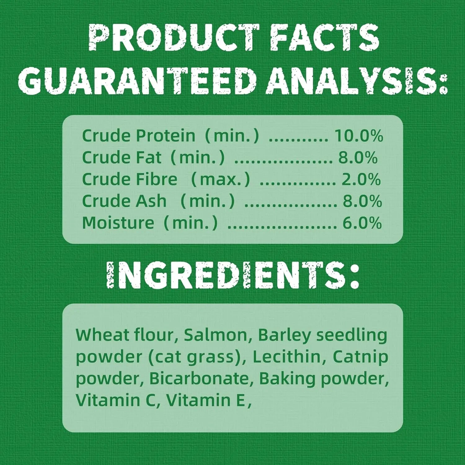 【Petlovers】Just TRY 13.4 OZ Cat Grass Treats Natural Salmon Flavor Healthy Cat Snacks Training Biscuits Catnip for Cats Dental and Hairball Control Treats Remedy Chews#Summervibes#Petlovers