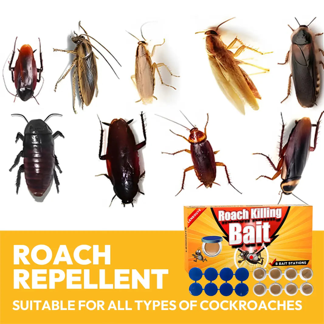 LENDOUYE Roach Killer Indoor Infestation,Roach Repellent,Roach Traps Indoor,Roach Killer,Roach Bait Station,Roach Killer Gel for American, German and Other Major Cockroach Species Cockroach Bait TF1