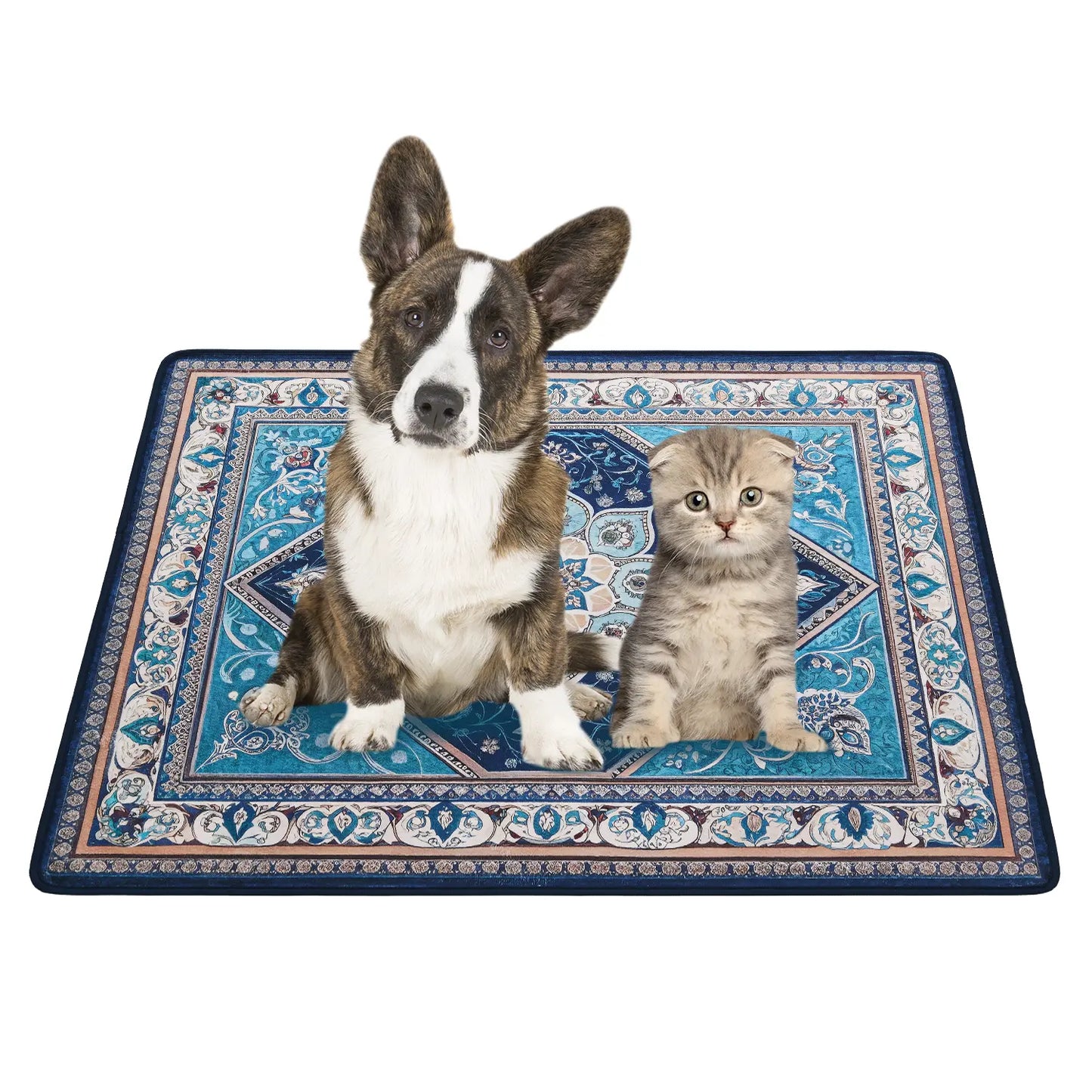 Qeils 36"X41" Washable Puppy Pee Pads | Super Absorbent, Waterproof & Reusable Non-Slip Training Mat for Floor/Crate Pet Supplies Poodle Dogs