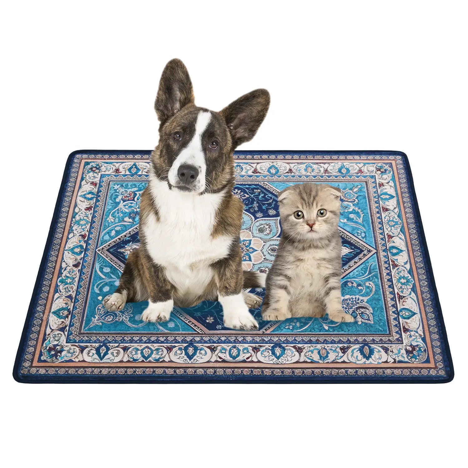 Qeils 36"X41" Washable Puppy Pee Pads | Super Absorbent, Waterproof & Reusable Non-Slip Training Mat for Floor/Crate Pet Supplies Poodle Dogs