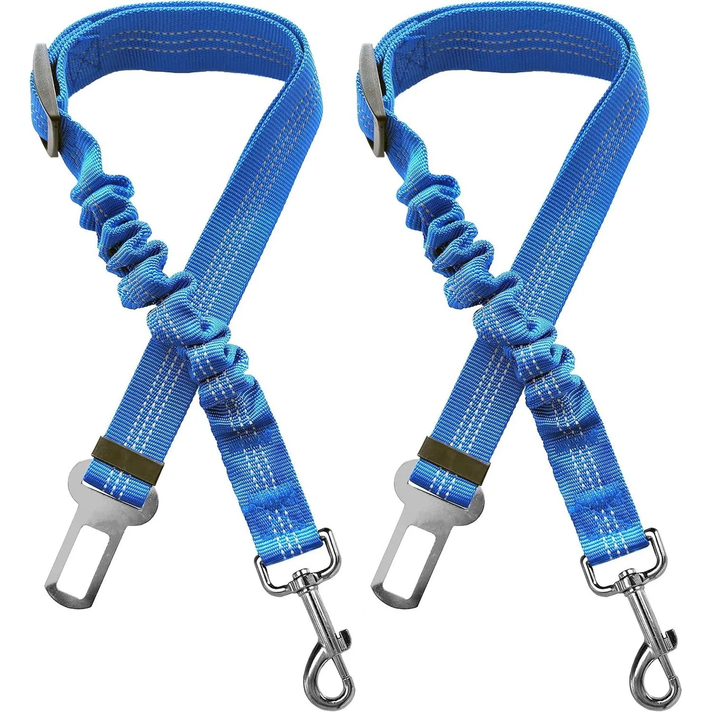 2 Packs Pet Dog Cat Seatbelts, Car Headrest Restraint Adjustable Safety Leads Vehicle Seatbelt Harness.Usa Stock Ships Tomorrow! (Cats Included)