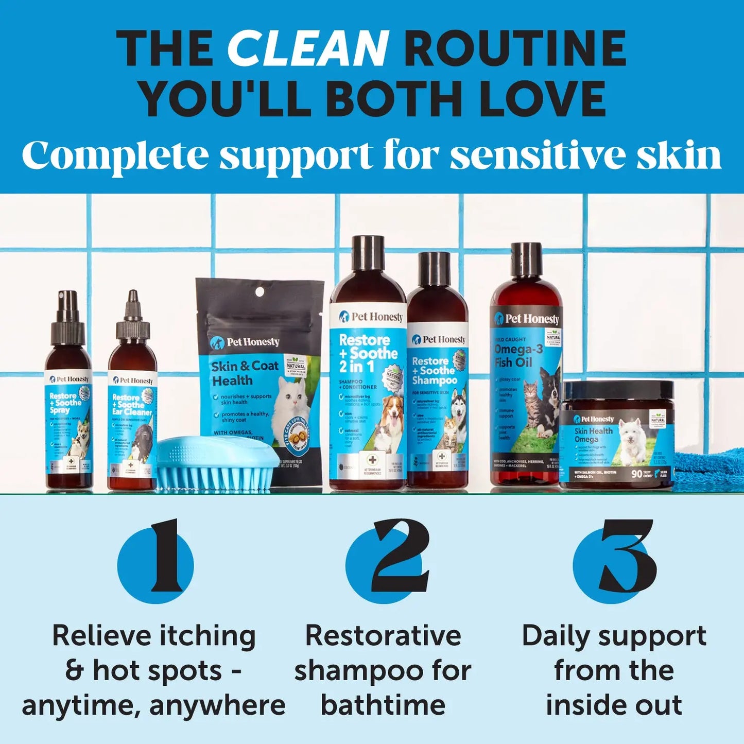 Pet Honesty Restore + Soothe Ear Cleaner (4 Ounce)