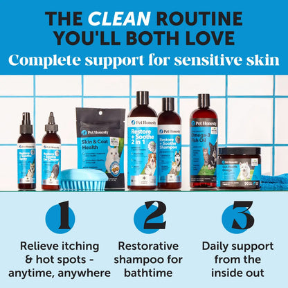Pet Honesty Restore + Soothe Ear Cleaner (4 Ounce)