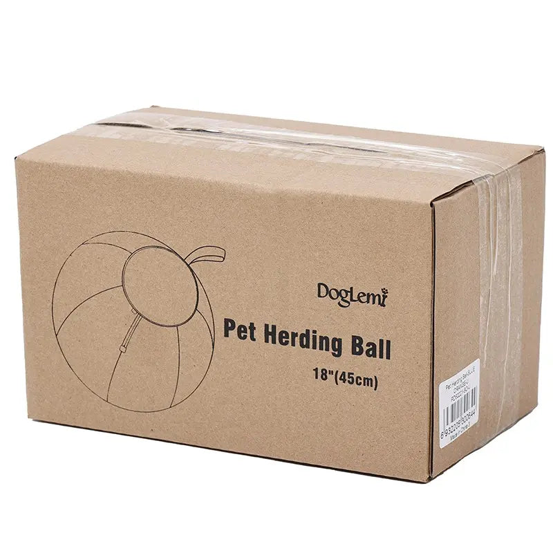 Dog Training Toy Ball with Handle, Border Collie Pet Toys, Interactive Fetching Game for Dogs, Durable Rubber Material