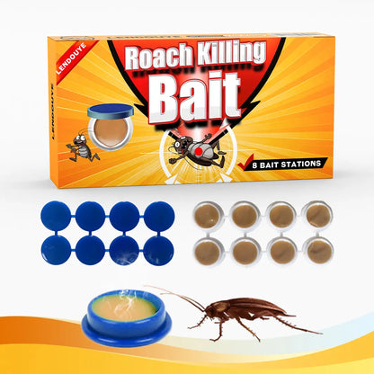 LENDOUYE Roach Killer Indoor Infestation,Roach Repellent,Roach Traps Indoor,Roach Killer,Roach Bait Station,Roach Killer Gel for American, German and Other Major Cockroach Species Cockroach Bait TF1
