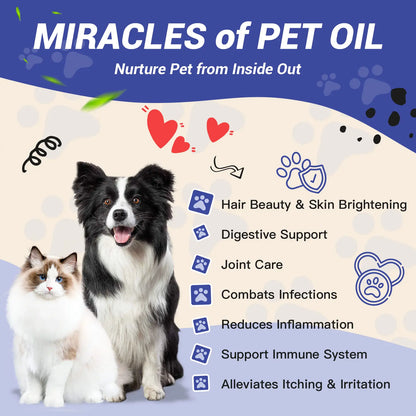 Profluffybio Natural Dog Yeast Infection Treatment - Itchy Skin & Ear Relief, Reduces Inflammation & Irritation, Soothes Allergy Symptoms - Herbal Supplement Drops for Dogs' Healthy Itch Relief (2 Oz)