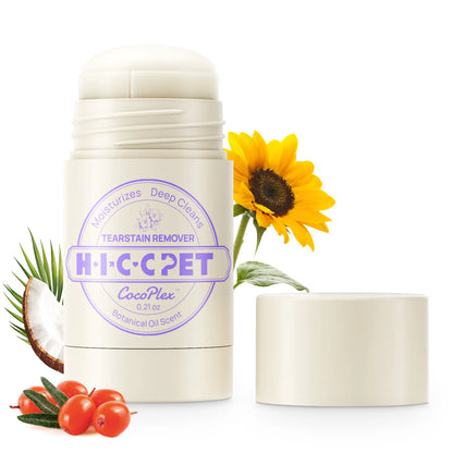 HICC PET Tear Stain Eye Balm Butter for Dogs - Coconut Oil Infused Grooming Product with Stain Lift, Cleaner, Removal, Hydrating Care to Cleanse, Soothe Surrounding Area for Brighter Look,#Summervibes #Petlover
