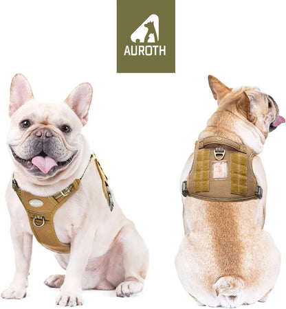 【#Summervibes #Petlovers】Auroth Tactical Dog Harness – Universal Harness, Walking Harness & Safety Harnesses for Small to Large Dogs, Durable Reflective, Easy to Control, No Pull Adjustable Pet Harness, Pet Supplies