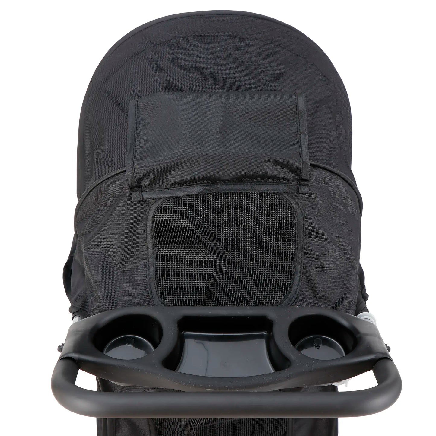 Segawe Foldable Dog Stroller - Pet Travel Carriage with Detachable Animal Carrier, Cart and Tray, Black,Summervibes