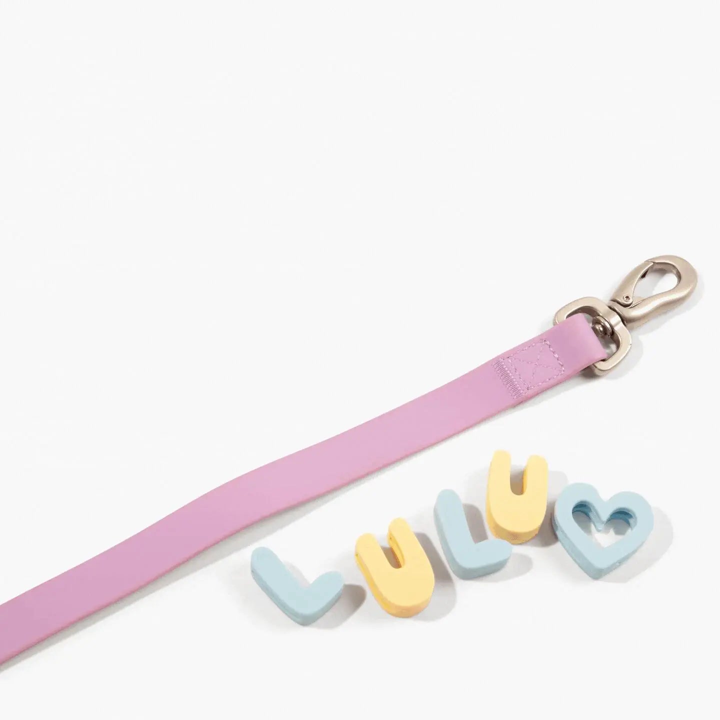 Silicone Dog Charms | Letters & Symbols for Personalized Dog Collars and Leashes - Butter Yellow