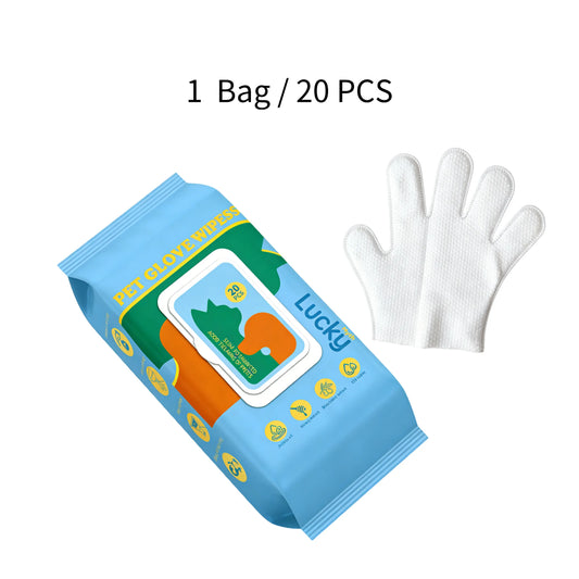 #Summervibes #Petlovers Luckymyth Pet Gloves Wipes (20 Count) - Disposable Grooming Wipes for Dogs & Cats, Easy Paw & Body Cleaner, Deodorizing & Gentle,Dirtydog,Petodor,Waterlessbath,Dogmomhacks,Dogcleaning,Catcare,Groomingday Outdoorfun