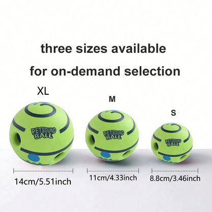 Pet Sound Toy Ball, Silicone Dog Treats Dispenser Ball, Interactive Dog Training Ball, Interactive Pet Chew Toys, Fun Indoor and Outdoor Dog Toy, Durable Chew #GLOBAL PICKS