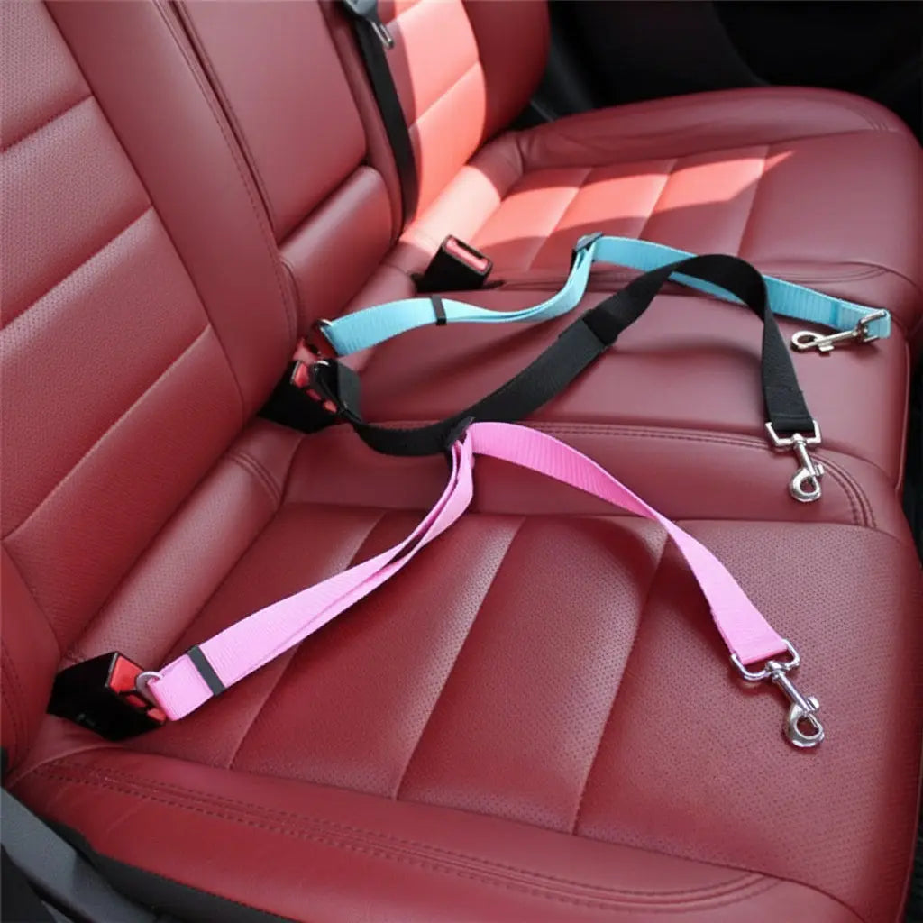 Adjustable Dog Car Seat Belt – Safety Clip